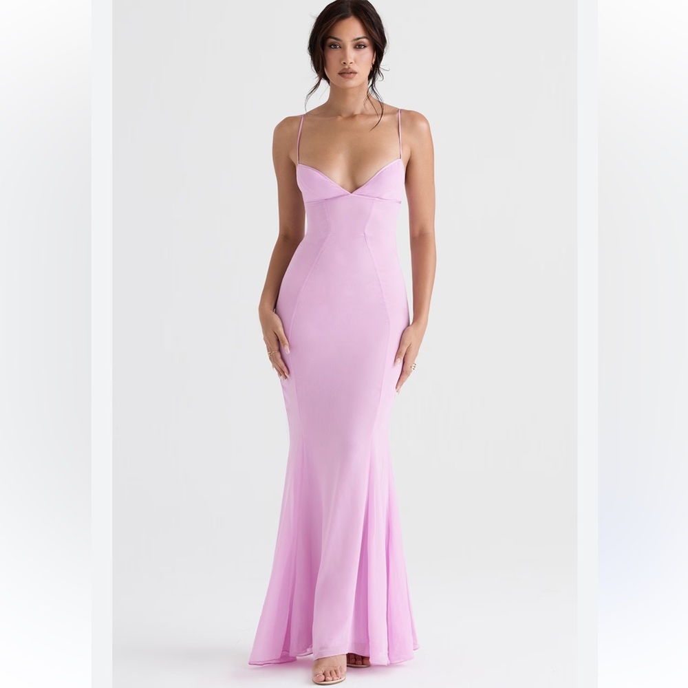 House of CB Loren Pink Maxi Dress size medium - Picture 2 of 5